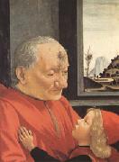 Domenico Ghirlandaio Portrait of an Old Man with a Young Boy (mk05) oil on canvas